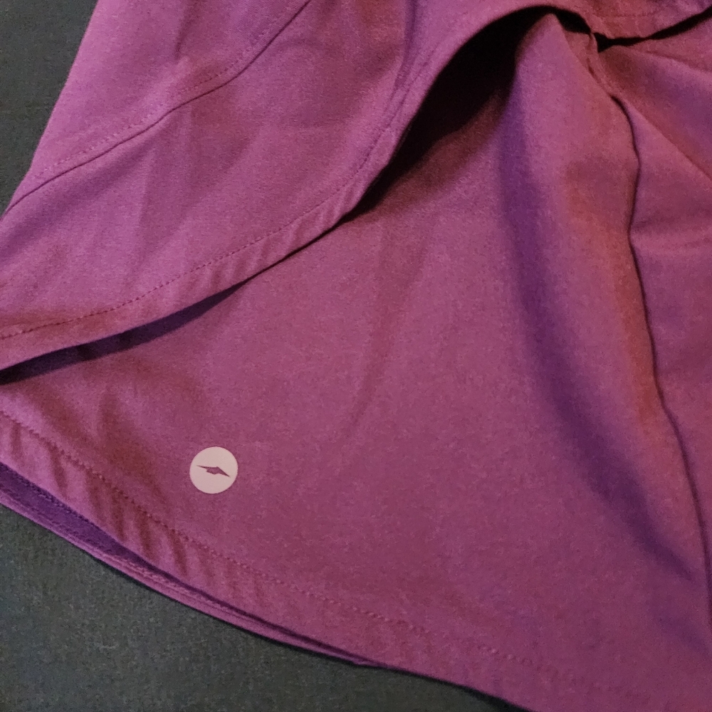 AVIA Athletic Shorts | Running Gym Workout Activewear Purple | Womens Size M 8-1 - Picture 4 of 5